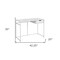 Homeroots 42" White Computer Desk 489827 - alternate 2
