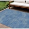Homeroots 10' X 14' Blue Washable Indoor Outdoor Area Rug 598811 - alternate 1