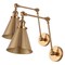 Jonathan Y Rover 7" Classic Industrial Metal Adjustable Arm LED Wall Sconce, Brass Gold, 2PK JYL7461A-SET2 - alternate 2