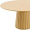 Homeroots 60" Brown Solid Wood Pedestal Base Round Top Dining Table 721015 - alternate 2