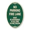 Signmission Fire Lane Must Be Accessible at All Time to F, 12 In X 18 In Architectural, Heavy Gauge Aluminum A-OV-G-1218-23997 - alternate 1