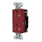 Hubbell Wiring Device-Kellems Straight Blade Receptacle, 5-20R, 20 A, 125V AC, 2 Pole, 3 Wire, Surface Mount, Grounded HBL2162STRTR - alternate 1
