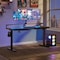 Office Star Products Primo 60in Desk, Black Carbon Fiber PMO6024GD-BCF - alternate 2