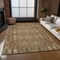 Homeroots 3' X 5' Orange Taupe And Beige Moroccan Washable Indoor Outdoor Area Rug 577211 - alternate 2