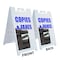 Signmission Copies & Faxes, A-Frame & 2 Decals Installed, Heavy-Duty Plastic Frame SBHD-D-2436-Copies & Faxes - alternate 2