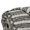 Homeroots Black and Beige Striped Woven Handloom Throw Blanket 476219 - alternate 2