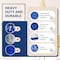 Simple Deluxe Extra Large Moving Bags with Backpack Straps, Strong Handles/Zippers, Blue, 6PK HKBAGXMOVING23BLUX6 - alternate 3
