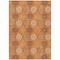 Homeroots 8' X 10' Orange Ivory And Gray Floral Medallion Washable Indoor Outdoor Area Rug 614620 - alternate 2