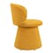 Homeroots Orange Upholstered Velvet Swivel Dining Side Chair 555860 - alternate 3