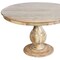 Homeroots 48" Natural Solid Wood Pedestal Base Round Top Dining Table 605985 - alternate 2