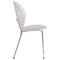 Leisuremod Opulent Plastic Dining Chair in Chrome Metal Legs, Clear OC20CL - alternate 2