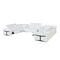 Homeroots White Italian Leather Power Reclining U Shaped Ten Piece Corner Sectional With Console 634688 - alternate 5