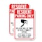 Signmission Reserved Parking Sign Resident Parking Only, Violators , 18'' X 24'', Heavy Gauge Aluminum, 2PK A-1824-2PACK-23035 - alternate 1