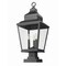 Z-Lite Raphael Sand Black 3 Light Outdoor Pier Mounted Fixture 5029PHBS-SQPM-BK - alternate 3