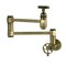 Kingston Brass Wall Mount Pot Filler Faucet with Knurled Handle, Antique Brass KS5103RKX - alternate 1