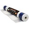 Xpose Safety 8'6in x 100ft Scaffold Sheeting, Fire Retardant, White w/Blue Reinforced Eyelet Bands SSFR-86100-X - alternate 1