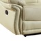 Homeroots 90" Beige Faux Leather Sofa With Black Legs 329420 - alternate 2