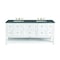 James Martin Vanities Breckenridge 72'' D Vanity, Bright White w/ Parisien Bleu Top w/FreePower Wireless Charger 330-V72-BW-FPBL - alternate 1