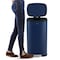 Happimess Connor Rectangular 13.2-Gallon Trash Can with Soft-Close Lid and FREE Mini Trash Can, Denim Blue HPM1006J - alternate 2
