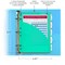 C-Line Products 5-1/2" x  8-1/2" Mini Size Heavyweight Poly Binder Index Dividers with Slant Pockets, 5/ST, 12 ST/BX 03750-BX - alternate 4