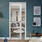 Sartodoors Slab Barn Door Panel Clear Glass, Lucia 2166 White Silk, Sturdy Finished Doors, Pocket Closet Sli LUCIA2166S-WS-36 - alternate 2