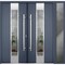 Vdomdoors Steel Double Doors Deux 5755 Gray Graphite Sidelight Exterior Window Stainless Inserts Single Moder DEUX5755DEXD-GRE-RH-W72+12 x H80 - alternate 1