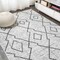 Jonathan Y Carwa Tribal Diamond Trellis Ivory/Black 3 ft. x 5 ft. Indoor/Outdoor Area Rug SMB128D-3 - alternate 3