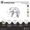 Kingston Brass 7" Center Deck-Mount Clawfoot Tub Faucet with Hand Shower, Antique Copper KS268PXAC - alternate 2