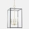 Hudson Valley Lighting Mark D. Sikes X Chaselton 4 Light Lantern 15 In. Aged Brass/Dark Blue MDS1201-AGB/DBL - alternate 2