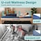 Serenelife EZ Bed Air Mattress with Frame and Rolling Case, Self-Inflating Airbed with Built in Pump for Travel SLEZBDQN20 - alternate 2