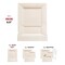 Smarty Had A Party 6.5" Ivory Square Plastic Cake Plates (120 Plates), 120PK 6936-CASE - alternate 2