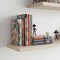 Acrimet Clear Plastic Bookends 1 Pair, Book Holder (Clear Crystal), 2PK 290.1 - alternate 2