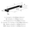 Amerock Bridgeport 5-1/16 inch (128mm) Center-to-Center Matte Black Cabinet Pull, 25PK 25VMP37032MB - alternate 3
