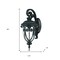 Homeroots Matte Black Hanging Goblet Wall Light 398503 - alternate 2