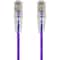 Monoprice Slim Cat6 Utp Network Cable, 1 ft.Purple 14796 - alternate 1