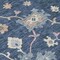 Homeroots 5' X 8' Navy Blue Beige And Gray Floral Washable Indoor Outdoor Area Rug 606165 - alternate 3