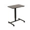 Homeroots Adjustable Black Wood and Stainless Steel Rolling Standing Desk 535347 - alternate 1