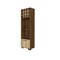 Homeroots 24in Beige and Mahogany Wood Corner Bar Cabinet With Single Door 478392 - alternate 1