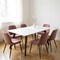 Homeroots 66" White and Black Sintered Stone and Steel Dining Table 535198 - alternate 2