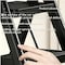Wrightmaster 4.9 ft. Steel Step Ladder, 9 ft. Reach with Tool Rack and Sponge Armrest, 300 lb. Capacity Zoroblack-6 - alternate 3