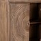 Homeroots 33in Distressed Brown Solid Wood Two Door Floral Carved Accent Cabinet 489021 - alternate 2
