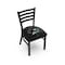 Holland Bar Stool Co BlackLogo Chair, VinylSeat L00418SJShar - alternate 1