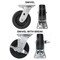 Hyw Products Heavy Duty Caster Set 6in Phenolic Wheels, 2 Swivel & 2 Swivel with Brake, 4PK 40-60S-A1-PH-2,40-60S-A1-PH-TB-2 - alternate 2