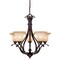 Vaxcel Monrovia 5 Light Bronze Chandelier CH35405RBZ/B - alternate 1