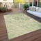Homeroots 3' X 5' Sage And Ivory Abstract Washable Indoor Outdoor Area Rug 614263 - alternate 4