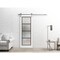 Sartodoors Sturdy Barn Door Frosted Tempered Glass Planum 2132 White 24x96 Solid Core Modern Interior PLANUM2132BD-S-WS-24 x 96 - alternate 3