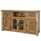Homeroots 60" Brown Solid Wood Cabinet Enclosed Storage Distressed TV Stand 528698 - alternate 4