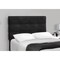 Monarch Specialties Bed, Twin Size, Upholstered, Bedroom, Frame Only, Youth, Teen, Juvenile, Black Velvet, Transitional I 5924T - alternate 1