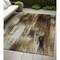 Homeroots 5' X 8' Chocolate Abstract Washable Non Skid Indoor Outdoor Area Rug 563596 - alternate 1