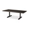 Homeroots 55" Dark Brown Solid Wood Double Pedestal Coffee Table 597055 - alternate 4